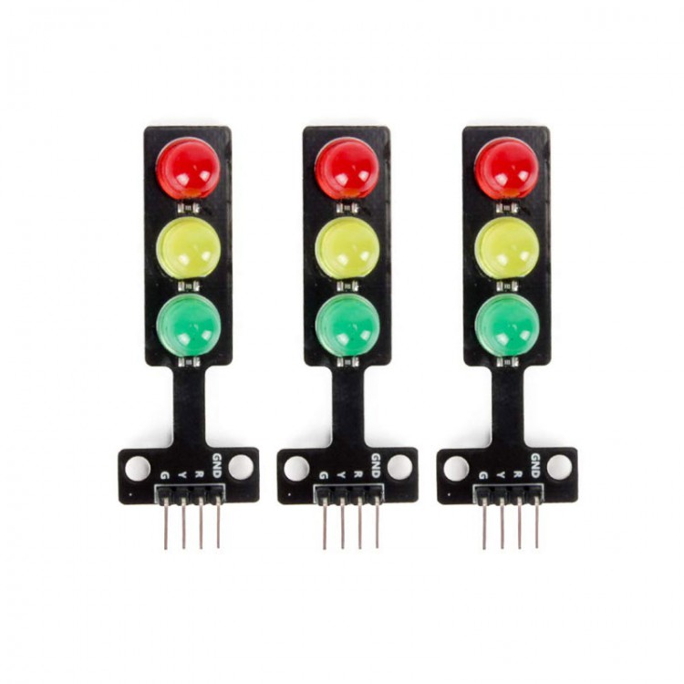 PT10210 Mini Traffic Light 5V LED Display Module Red Green Yellow